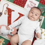 Manta personalizada de franela suave Sherpa Papá Noel y ciervo con nombre Regalo de Navidad para la familia o un amigo