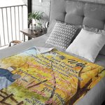 Gepersonaliseerde I Wish I Could Turn Back The Clock Deken Huwelijksverjaardag Oma en Opa's Cadeau