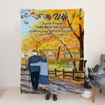 Gepersonaliseerde I Wish I Could Turn Back The Clock Deken Huwelijksverjaardag Oma en Opa's Cadeau