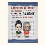 Personalisierte Wenn wir erwischt werden Sie sind taub und ich spreche nicht Englisch Bestie Decke Seele Schwester Geschenk Weihnachtsgeschenk