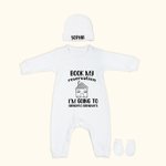 Personalized Book My Reservation Newborn Onesie Baby Announcement Bodysuit Funny Romper Newborn Gift Baby Shower Gift
