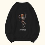 Personalisierte Halloween Spooky Saison Tanz Skelett Kürbis Sweatshirt Schädel Familie Sweatshirt Halloween Geschenk für Familie Freunde