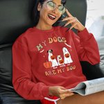 Felpa personalizzata divertente Halloween cane fantasma zucche My Dog Is My Boo Regalo autunnale di Halloween per gli amanti dei cani