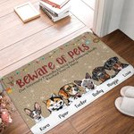 Henkilökohtainen varo lemmikkieläimiä hauska Pet Door Mat syntymäpäivä joululahja koiralle kissa lemmikkieläinten ystäville