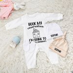 Personalized Book My Reservation Newborn Onesie Baby Announcement Bodysuit Funny Romper Newborn Gift Baby Shower Gift