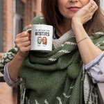Personalized We Are More Than Besties Funny Besties Quotes Ceramic Mug BFF Gifts for Women