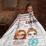Personalizada Partners ln Crime Soul Sister Manta de forro polar Sherpa Manta suave y cálida estilo ladrillo para la mejor amiga