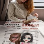 Personalisierte Partners in Crime Best Friend Fleece-Decke Sherpa Decke Lustige Geschenke für Frauen Best Friend