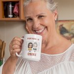 Personalizzato Partners in Crime Bianco e colore all'interno tazza di ceramica per il regalo di amicizia Besties