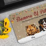 Alfombrilla de puerta para mascotas personalizada The Owners Are Shady As Hell Too Funny Birthday Christmas Gift for Dog Cat Pet Lovers