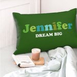 Personalized Name Text Lumbar Throw Pillow Cover Colourful Letters Pillow Case Inspirational Home Decoration Birthday Housewarming Gift