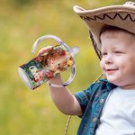 Gepersonaliseerde Food-grade roestvrij stalen 12oz Highland Cow drinkbeker met rietje en naam Verjaardags- of Kerstcadeau voor kinderen