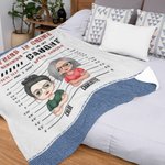 Personalisierte Wenn wir erwischt werden Sie sind taub und ich spreche nicht Englisch Bestie Decke Seele Schwester Geschenk Weihnachtsgeschenk