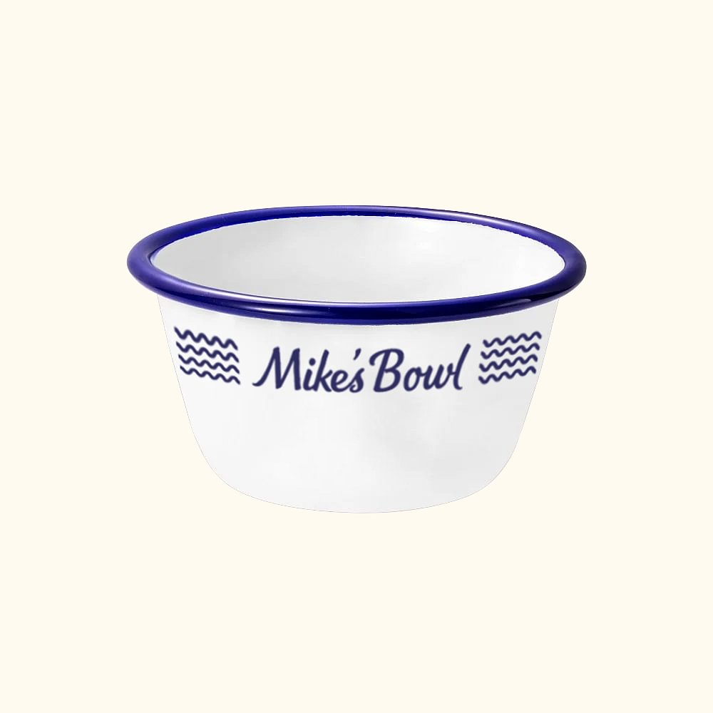 Bol en émail personnalisé avec nom pour crème glacée et condiment Cadeau de Noël pour la famille et les amis