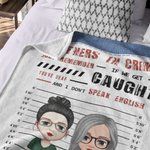 Personalisierte Wenn wir erwischt werden Sie sind taub und ich spreche nicht Englisch Bestie Decke Seele Schwester Geschenk Weihnachtsgeschenk