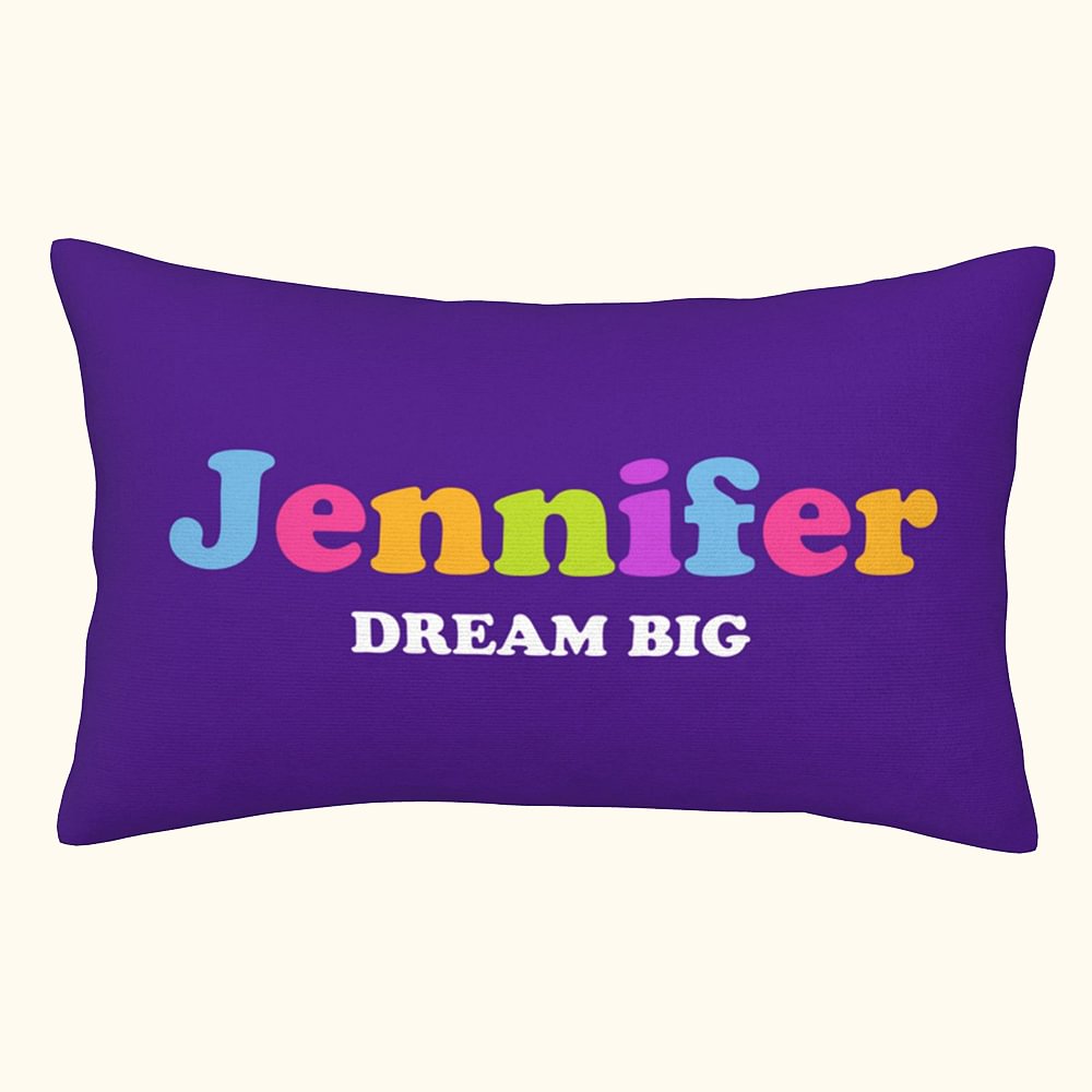 Taie d'oreiller en lettres colorées Décoration d'intérieur inspirante Anniversaire Cadeau de pendaison de crémaillère