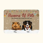 Alfombrilla de puerta para mascotas personalizada The Owners Are Shady As Hell Too Funny Birthday Christmas Gift for Dog Cat Pet Lovers
