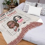 Personalisierte Partners in Crime Best Friend Fleece-Decke Sherpa Decke Lustige Geschenke für Frauen Best Friend