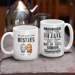 Personalized We Are More Than Besties Funny Besties Quotes Ceramic Mug BFF Gifts for Women