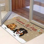 Alfombrilla de puerta para mascotas personalizada The Owners Are Shady As Hell Too Funny Birthday Christmas Gift for Dog Cat Pet Lovers