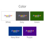 Personalized Name Text Lumbar Throw Pillow Cover Colourful Letters Pillow Case Inspirational Home Decoration Birthday Housewarming Gift