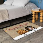 Alfombrilla de puerta para mascotas personalizada The Owners Are Shady As Hell Too Funny Birthday Christmas Gift for Dog Cat Pet Lovers