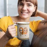 Tazza in ceramica personalizzata con citazioni divertenti per le migliori amiche e fidanzate: non siamo zucchero e spezie e tutto ciò che è bello.