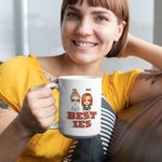 Personalised Besties Here's To Another Year Of Bonding Over Alcohol Tolerating Idiots Ceramic Mug Christmas Day Gift for Besties