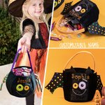 Halloween Spider godispåsar med tryck Trick or Treat hinkar påsar