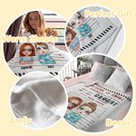 Personalizada Partners ln Crime Soul Sister Manta de forro polar Sherpa Manta suave y cálida estilo ladrillo para la mejor amiga