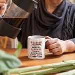 Personalised Besties Here's To Another Year Of Bonding Over Alcohol Tolerating Idiots Ceramic Mug Christmas Day Gift for Besties