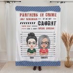 Personalisierte Wenn wir erwischt werden Sie sind taub und ich spreche nicht Englisch Bestie Decke Seele Schwester Geschenk Weihnachtsgeschenk