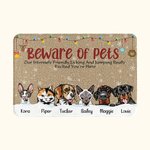 Henkilökohtainen varo lemmikkieläimiä hauska Pet Door Mat syntymäpäivä joululahja koiralle kissa lemmikkieläinten ystäville