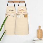 Gepersonaliseerde Chef-kok in opleiding Waterdicht schort met 2 zakken Keuken Housewarming Gift voor koken Beginner koken Lover