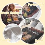 Gepersonaliseerde Partners in Crime Fleecedeken Sherpa Deken Zwart Baksteendeken Stijl Super Zacht Deken Bestie Gift voor Vrouwen