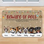 Henkilökohtainen varo lemmikkieläimiä hauska Pet Door Mat syntymäpäivä joululahja koiralle kissa lemmikkieläinten ystäville