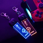 Personalized Pair of LED Gamer Couple Keychain Romantic Keyring Set Christmas Anniversary Gift for Gamer Couple Friend