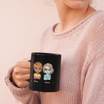 Tasse en céramique noire personnalisée We're Not Sugar & Spice And Everything Nice Best Friends Gift for Sisters (Nous ne sommes pas le sucre et les é