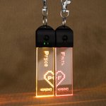 Personalized Pair of LED Gamer Couple Keychain Romantic Keyring Set Christmas Anniversary Gift for Gamer Couple Friend