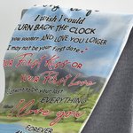 Gepersonaliseerde I Wish I Could Turn Back The Clock Deken Vrouw Cadeau Huwelijksverjaardag Cadeau