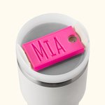 Impresión 3D personalizada Vaso placa de identificación para 20oz a 40oz Stanley Vaso de regalo para ella