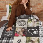 Couverture avec Photos et Nom Personnalisés pour Chien et Chat Cadeau de Noël pour les Amoureux des Animaux de Compagnie