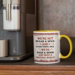Gepersonaliseerde We're Not Sugar & Spice And Everything Nice Grappige Keramische Mok voor Beste Vrienden Vriendinnen