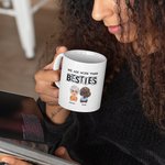 Personalised We Are More Than Besties Ceramic Mug BFF Birthday Gifts for Women