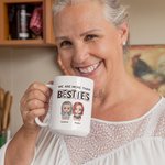 Personalised We Are More Than Besties Ceramic Mug Friendship Birthday Gift for Best Friends Girlfriends