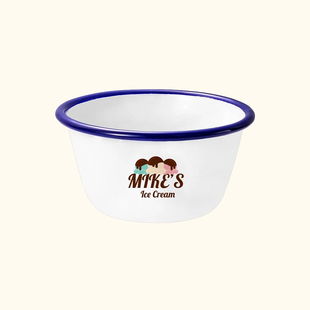 Bol à glace en émail alimentaire personnalisé avec nom Cadeau de Noël Cadeau d'anniversaire pour enfant Famille Ami