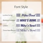 Personalisierte Snack Dessert Emaille Schüssel mit Namen für Eiscreme Dipping Condiment Weihnachten Urlaub Party Geschenk für Familie Freund