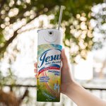 Personalizzato Jesus Take The Wheel 20 oz Food-grade Stainless Steel Skinny Tumbler con Spray Design Regalo ispirazionale per la famiglia amico cristi