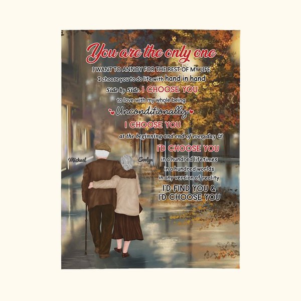 Personalized You Are The Only One I Want To Annoy For The Rest Of My Life Blanket Husband's Gift Travel Wedding Anniversary