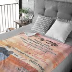 Gepersonaliseerde Ik Wou Dat Ik De Klok Kon Terugdraaien Flanellen Sherpa Deken Huwelijksverjaardag Cadeau